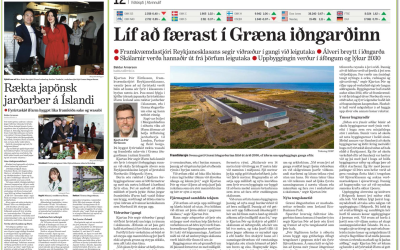 IEBP in the Icelandic news Morgunblaðið two weeks in a row